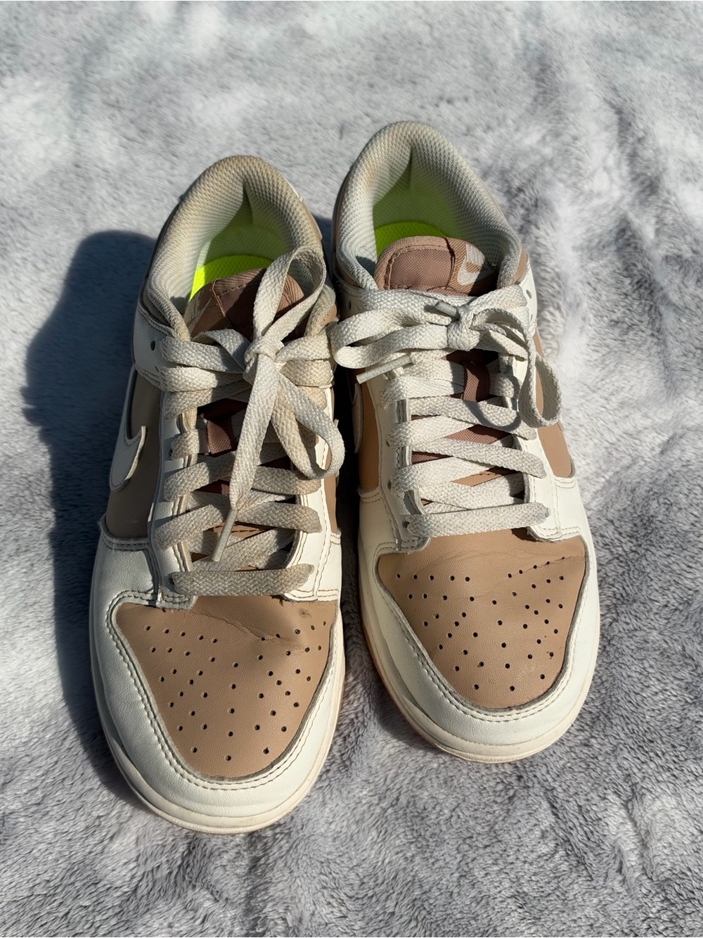 Nike Dunk Low Next Nature in Sail and Light Brown